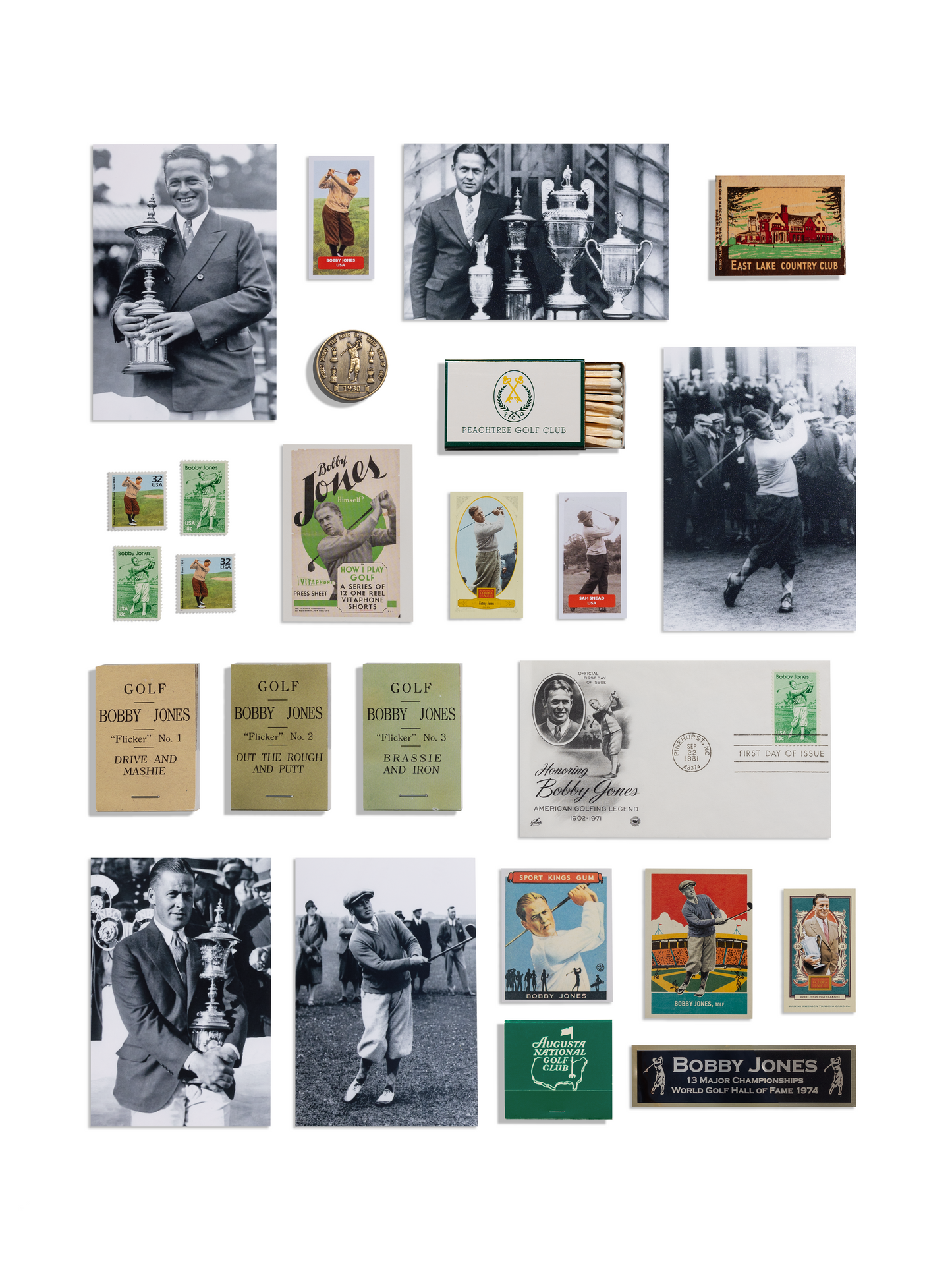 Bobby Jones Collage Poster - The Golf Guys Online