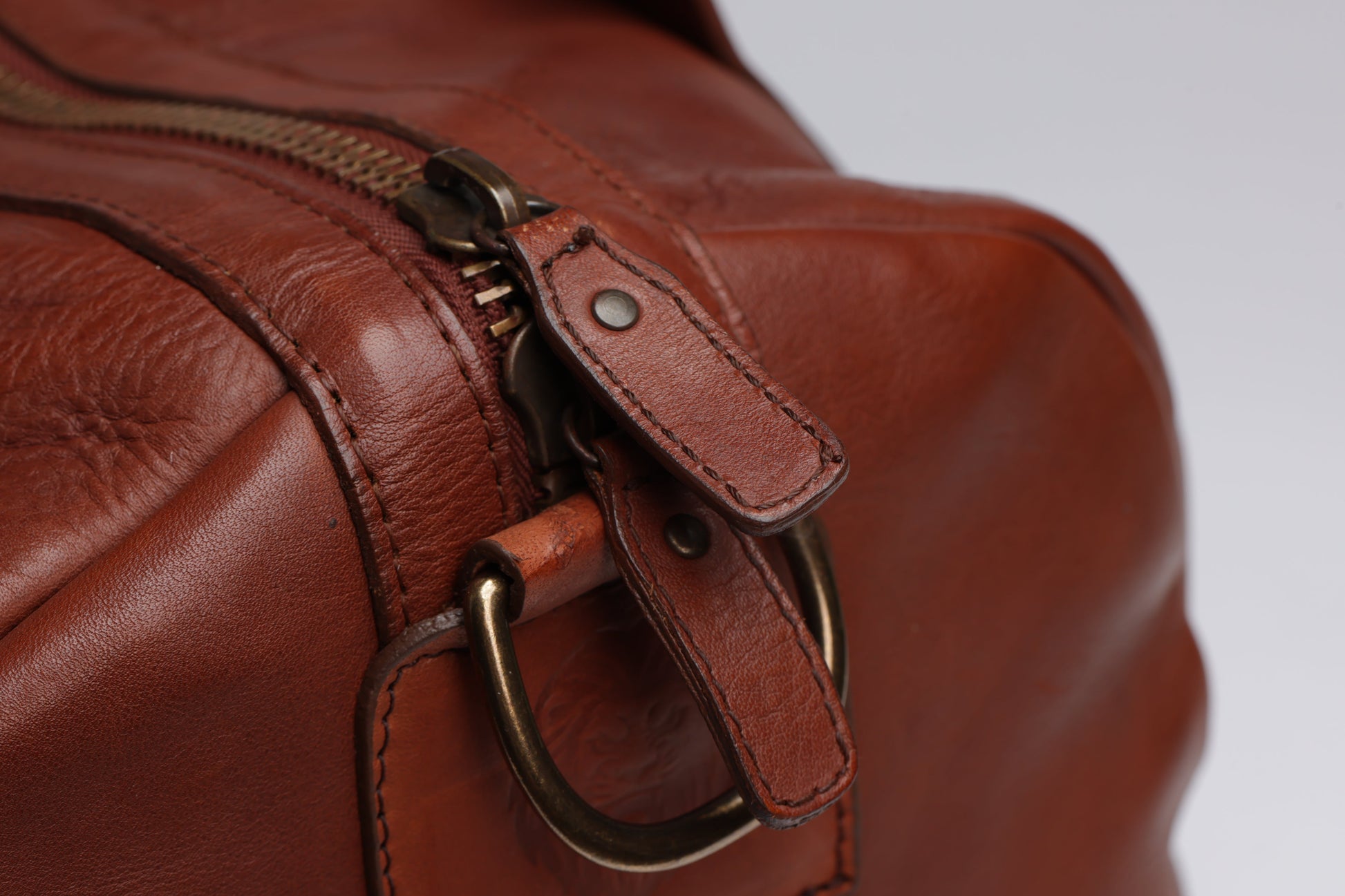 W&H Weekender - Brown Leather Golf Travel Bag