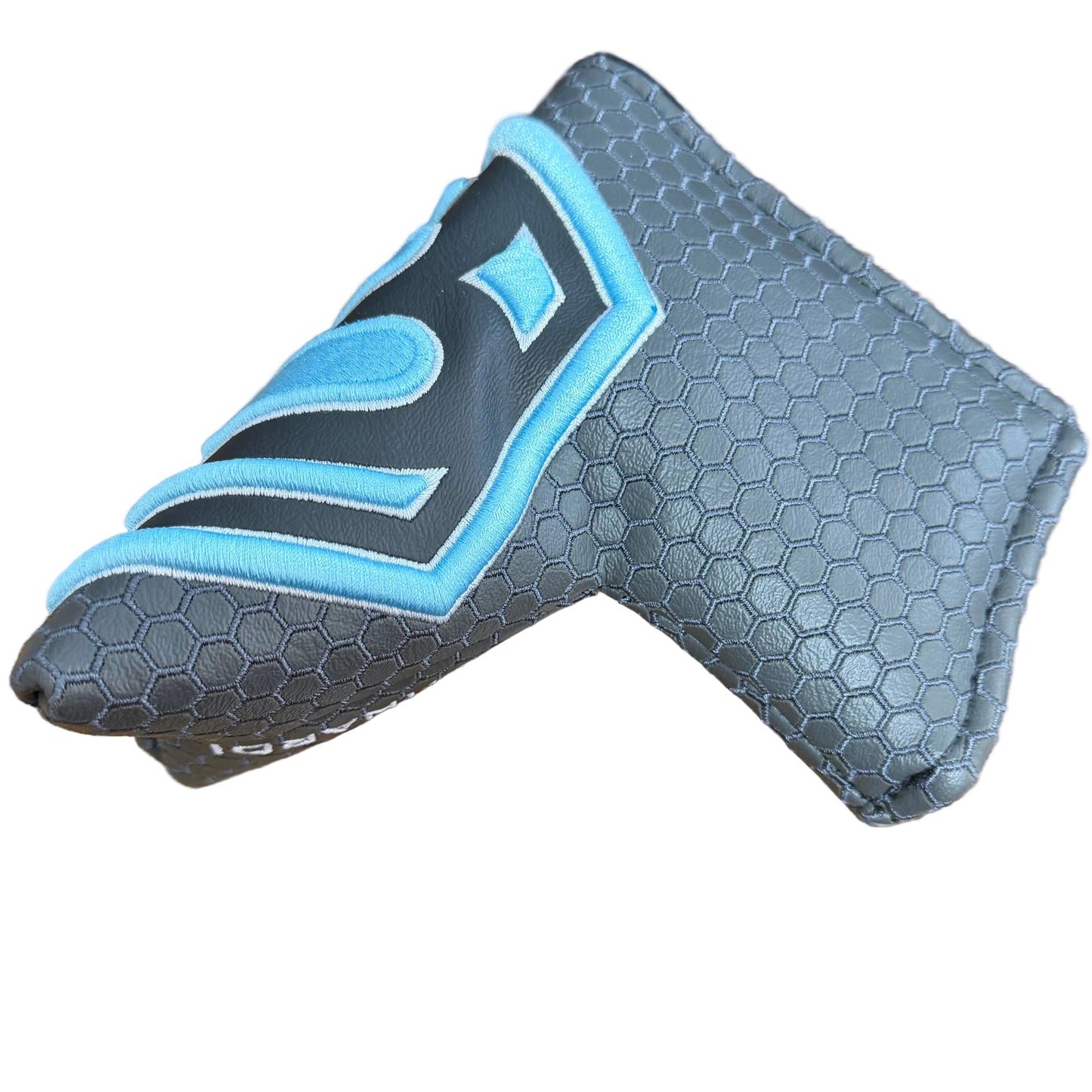 Limited Bettinardi 2022 Jumbo Hex B Specialty Run Blade Putter Headcover Grey/Light Blue/White