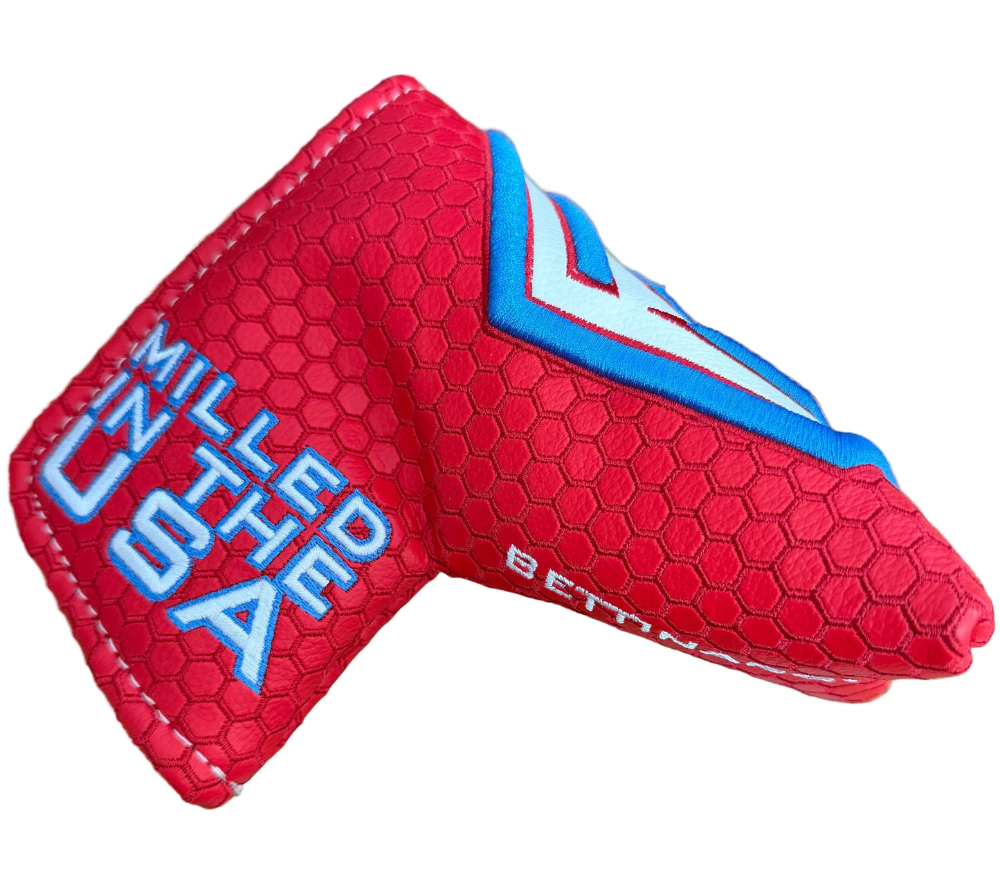 Limited Bettinardi 2022 Jumbo Hex B Specialty Run Blade Putter Headcover Red/White/Blue
