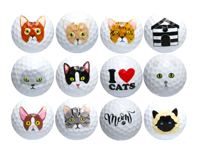 New Novelty Cat Lover Golf Balls