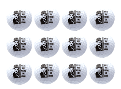 New Novelty Charlie Chaplin Golf Balls