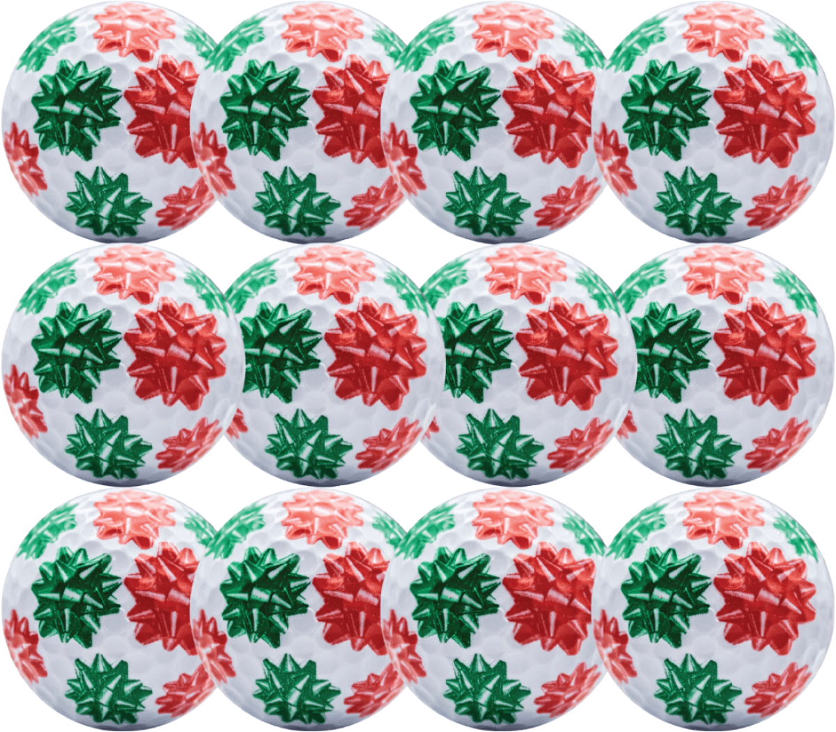 New Novelty Christmas Bows Golf Balls
