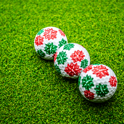 New Novelty Christmas Bows Golf Balls
