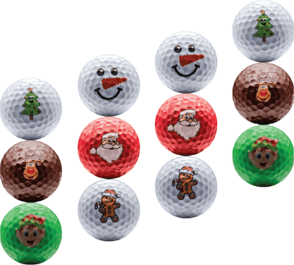 New Novelty Deluxe Christmas Mix Golf Balls