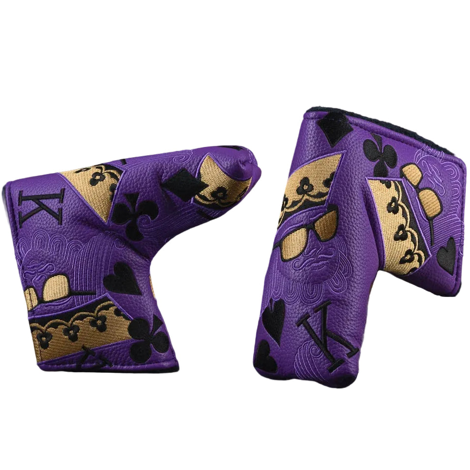 Limited Swag Purple Reign Poker King Blade Putter Headcover *opened, no bag*