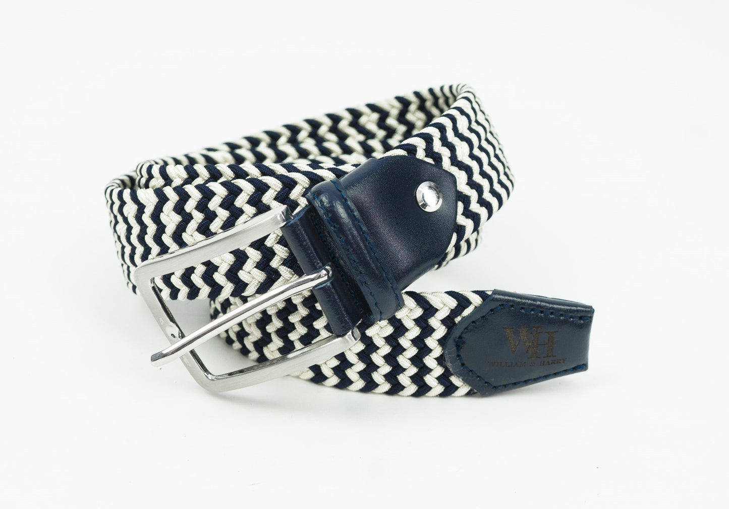 W&H Braided Micro Stripe Stretch Golf Belts for Men & Women