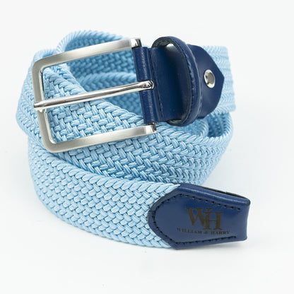 W&H Braided Micro Stripe Stretch Golf Belts for Men & Women