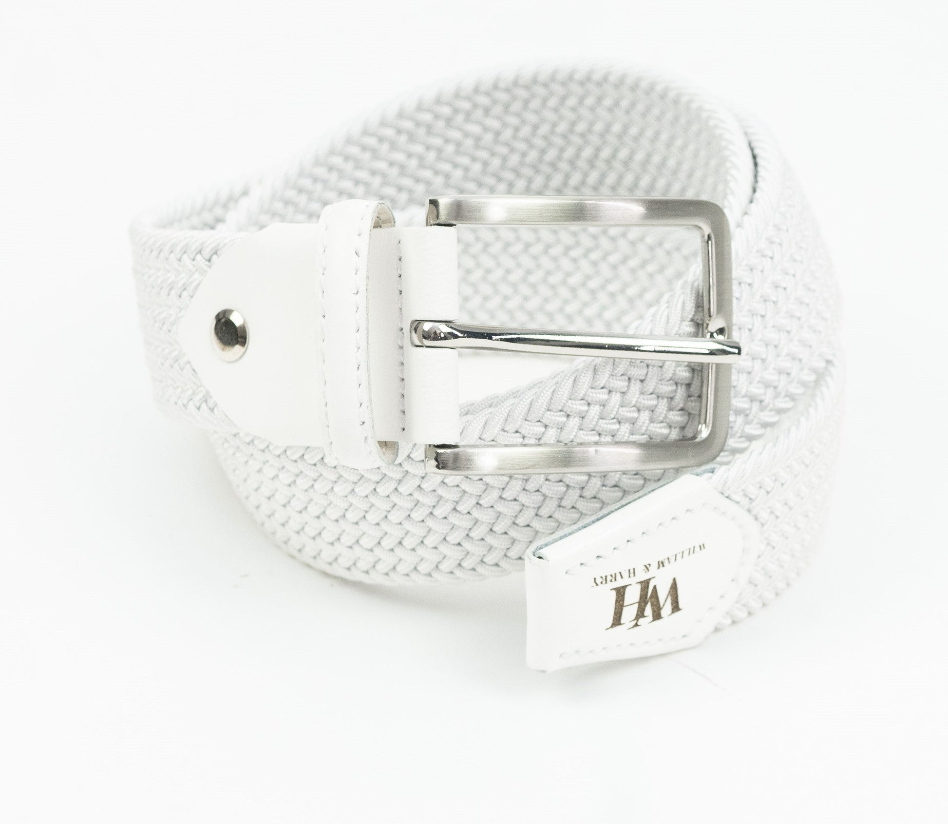W&H Braided Micro Stripe Stretch Golf Belts for Men & Women