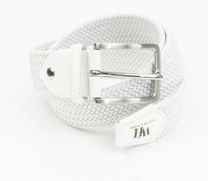 W&H Braided Micro Stripe Stretch Golf Belts for Men & Women