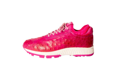 W&H Eagle - Ostrich Skin Women's Golf Shoes in Pink