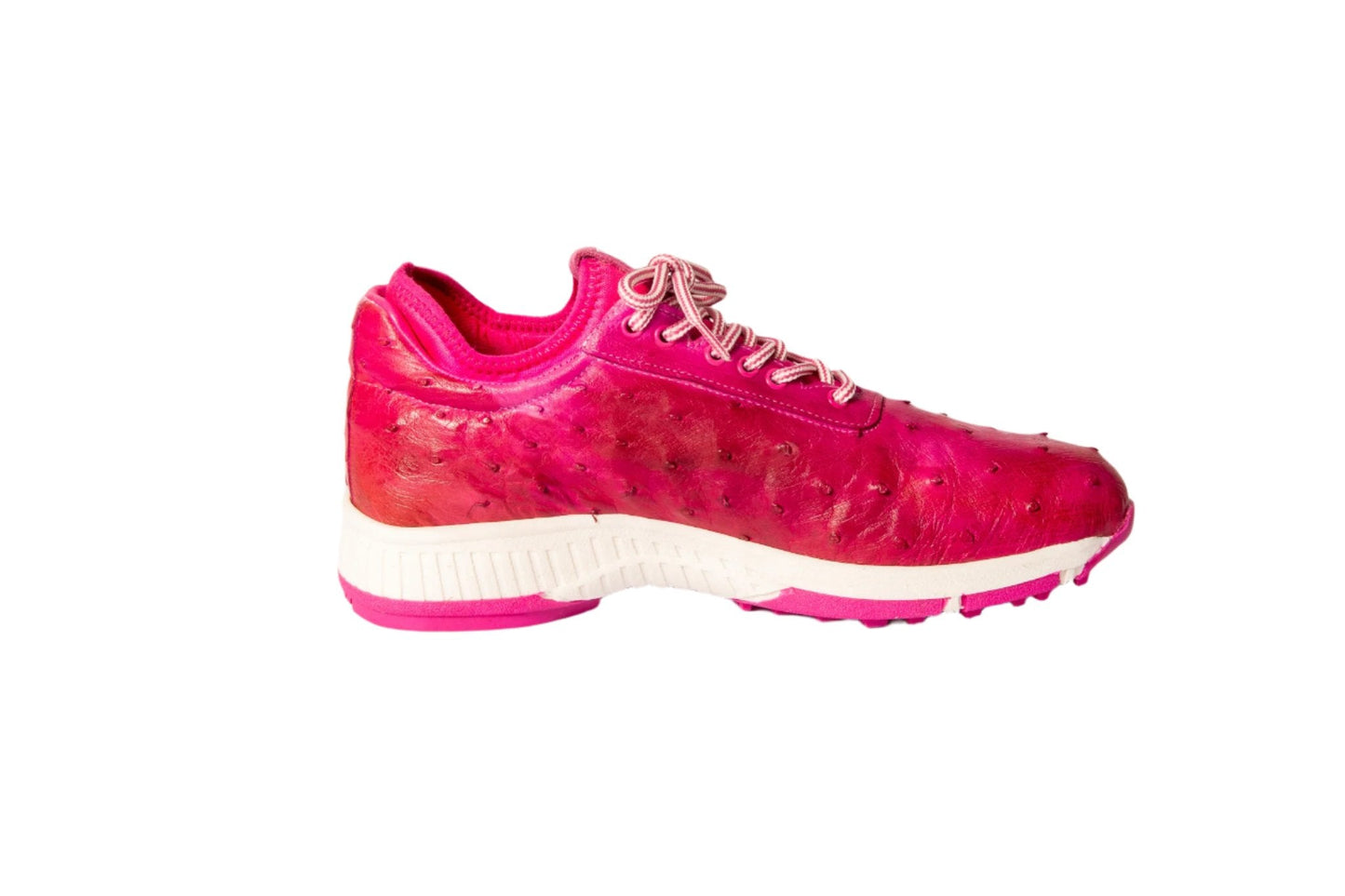 W&H Eagle - Ostrich Skin Women's Golf Shoes in Pink