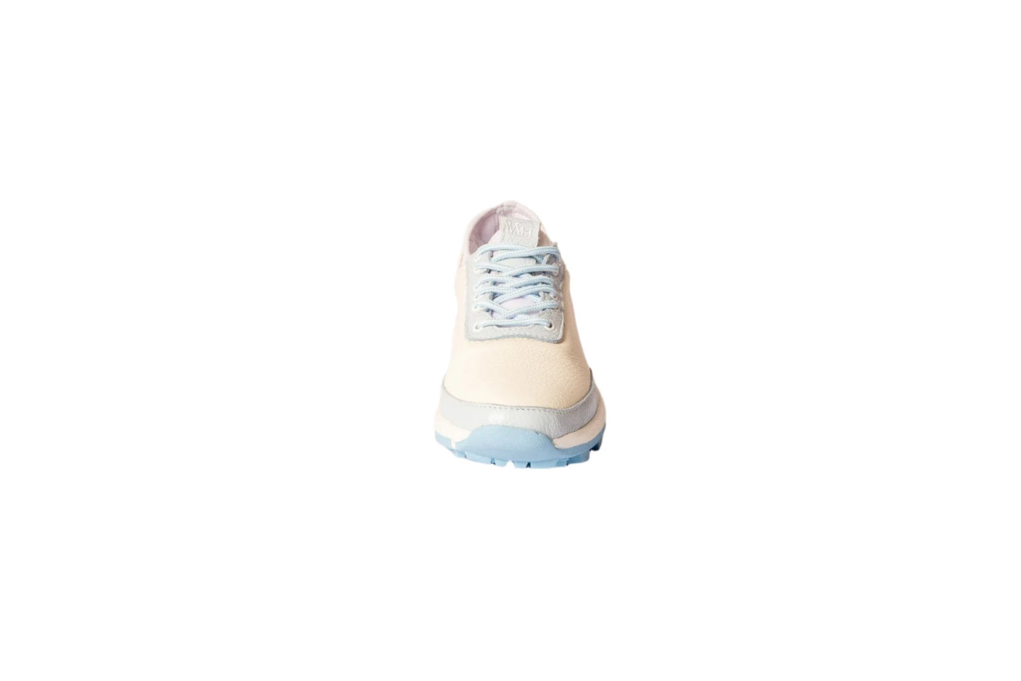 W&H Lynx - Deerskin Women's Golf Shoes in White and Light Blue