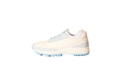 W&H Lynx - Deerskin Women's Golf Shoes in White and Light Blue