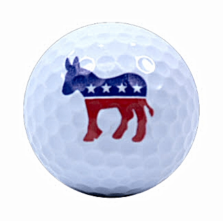 Novelty Democratic Donkey Golf Balls