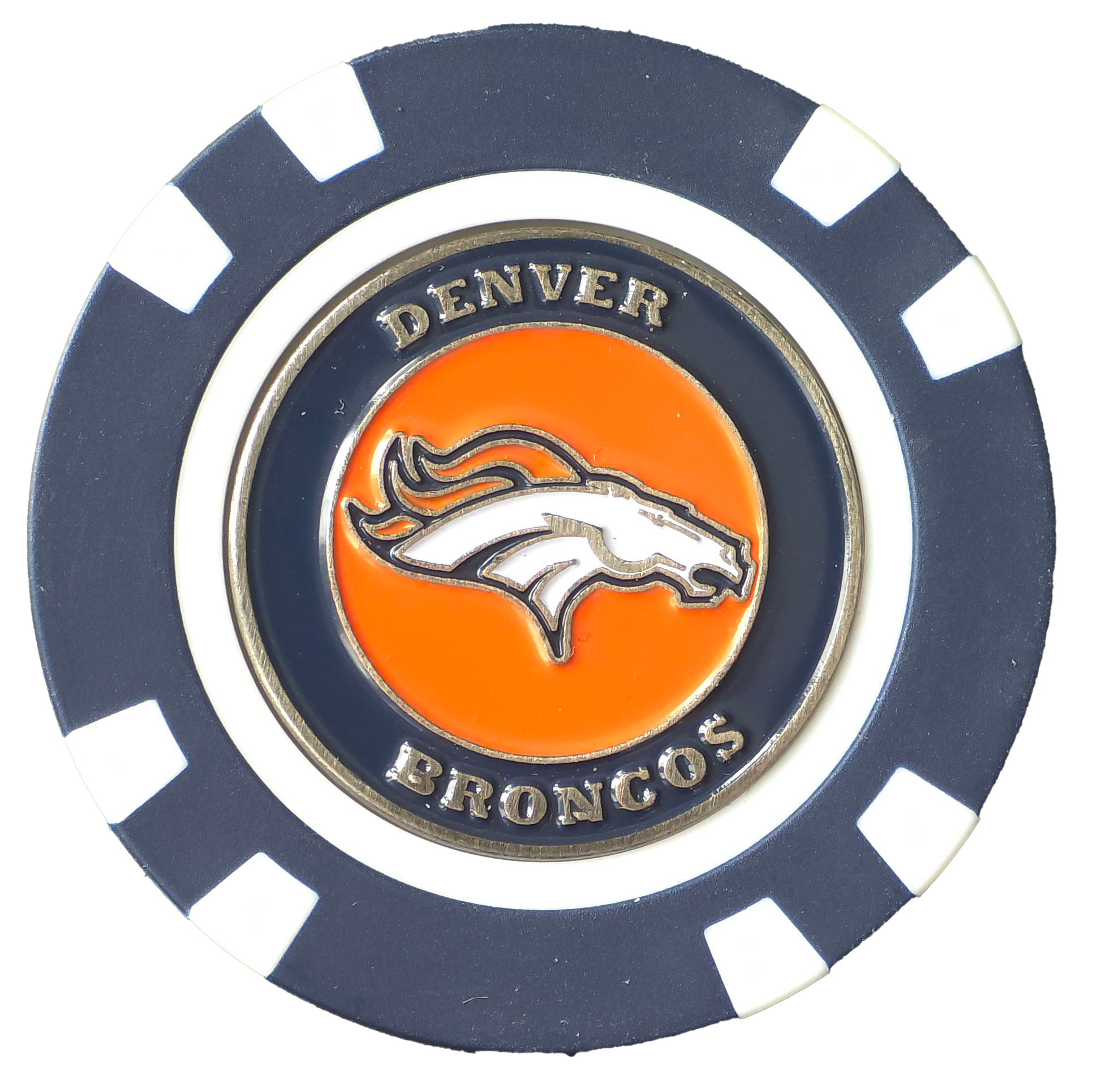 Officially Licensed Denver Broncos Poker Chip Ball Marker