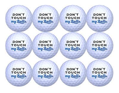 New Novelty Don't Touch My Balls Golf Balls - New Funny Novelty Golf Balls