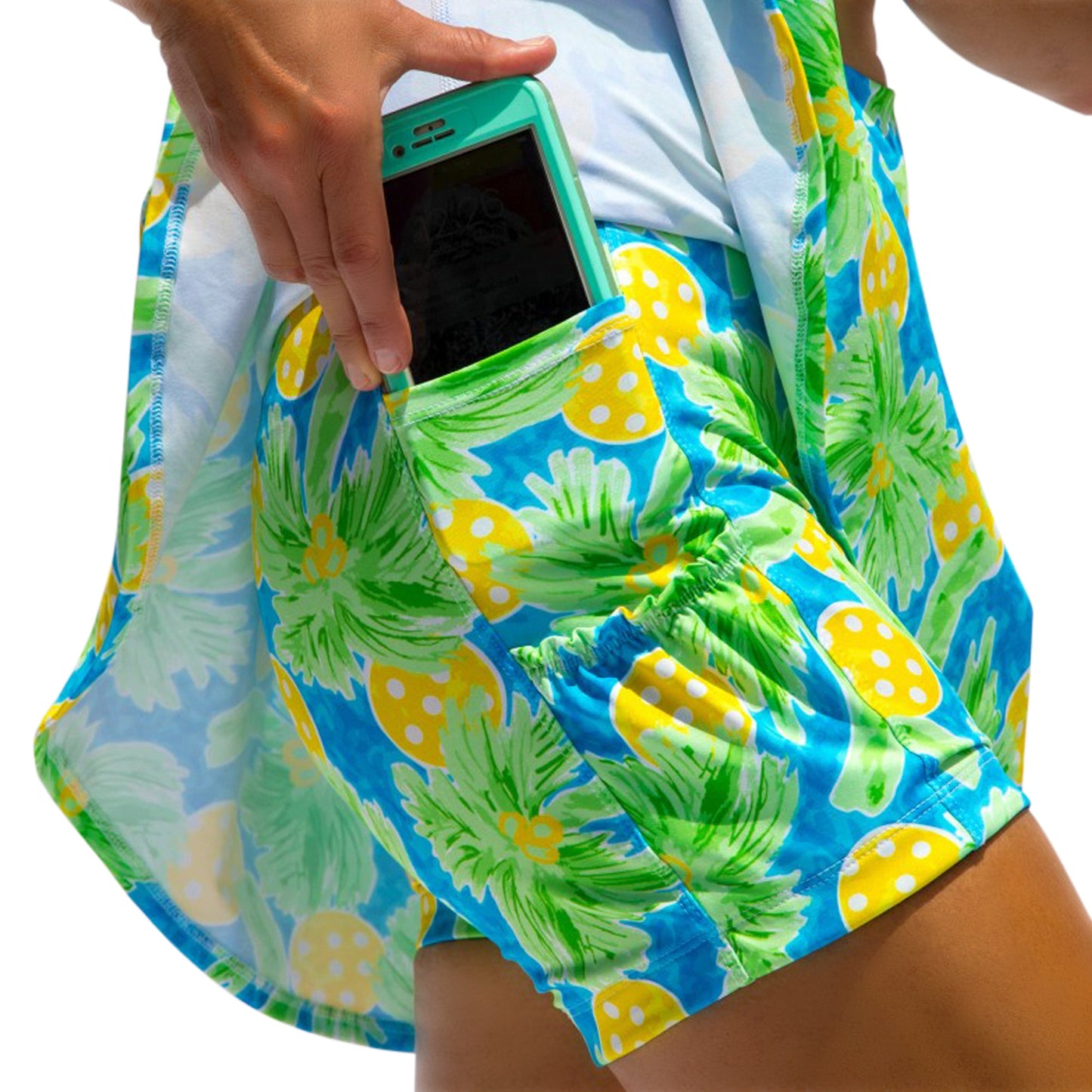 PB Drop Pleat Skort Palms 1