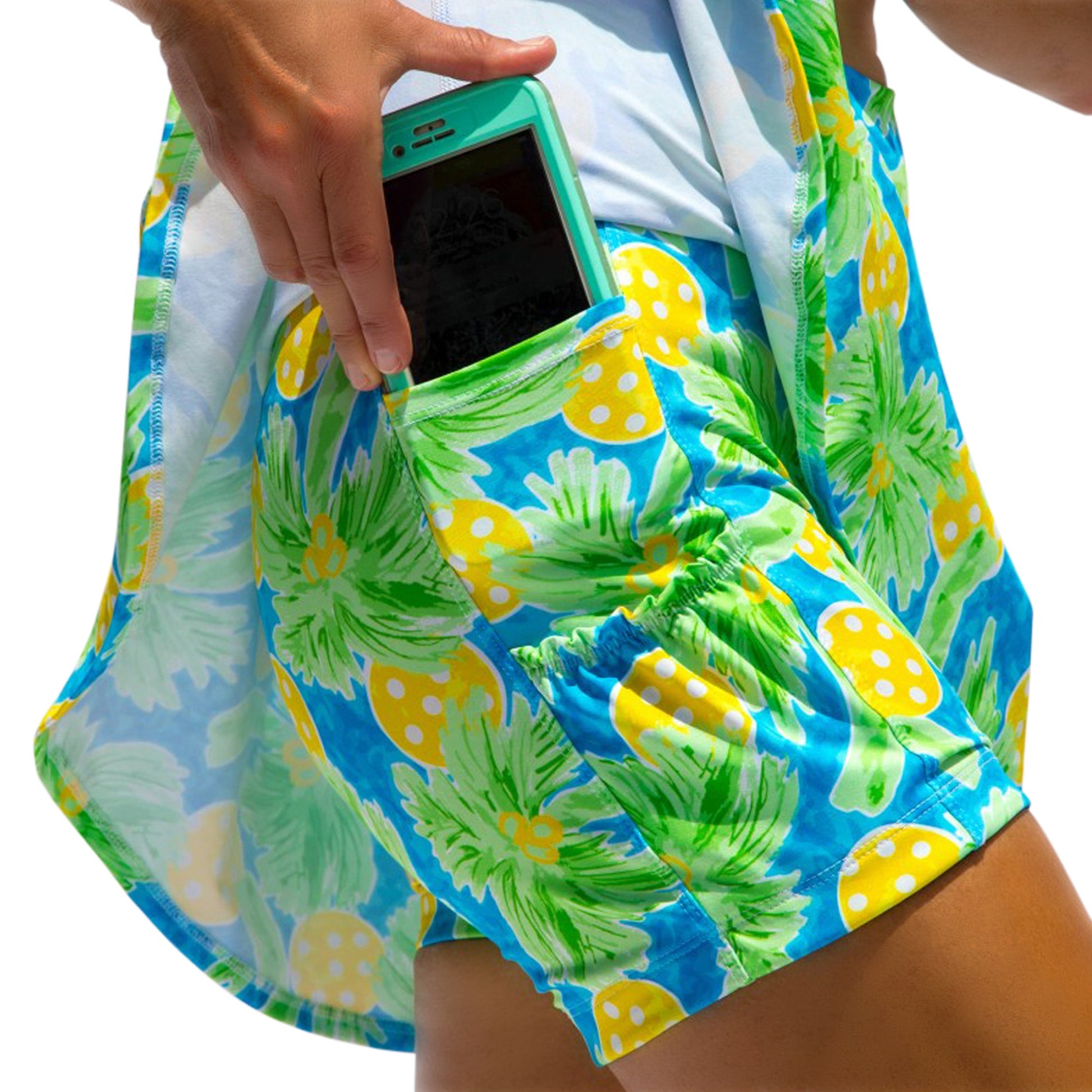 PB Drop Pleat Skort Palms 1