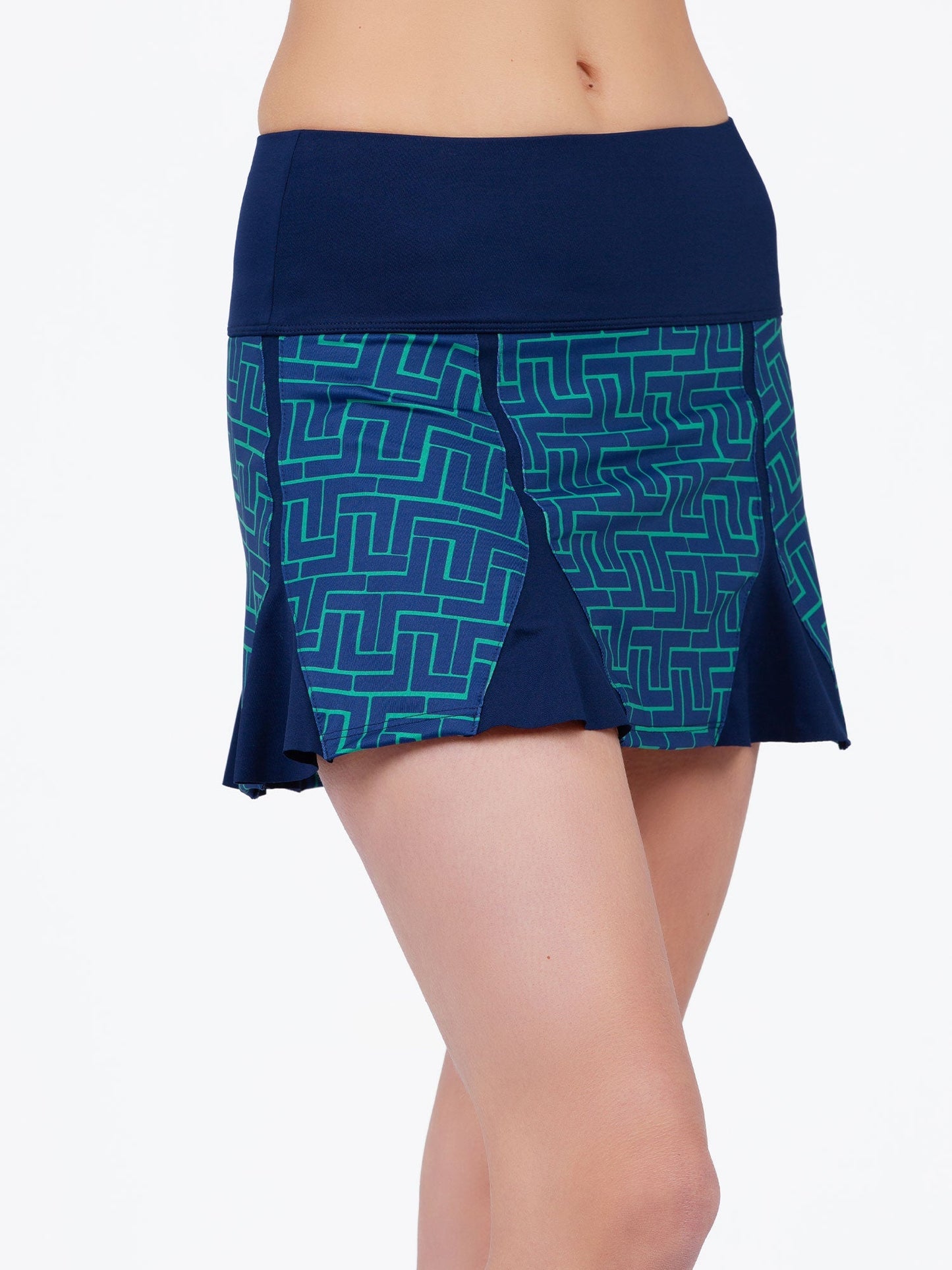 Alyssa A-Line Eco-Friendly Skort	- Ink Tessel/Ink - The Golf Guys Online