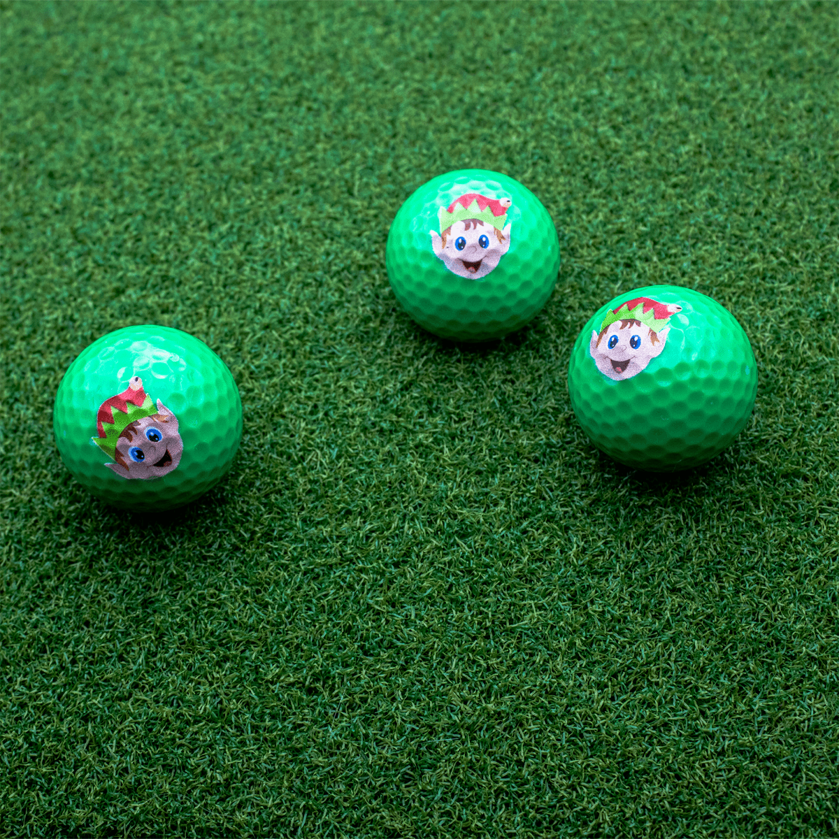 New Novelty Christmas Elf Golf Balls