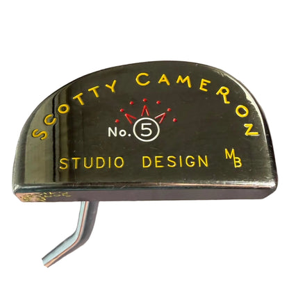 Pre-Owned Scotty Cameron Studio Design No.5 MB: Limited Mid-Mallet Putter W/36 Inch Steel Shaft (Average))
