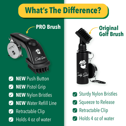 Golf Club Water Brush Pro Cleaner - Black Caddy Splash