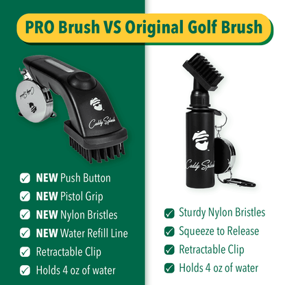 Original Golf Club Water Brush Cleaner - Black Caddy Splash