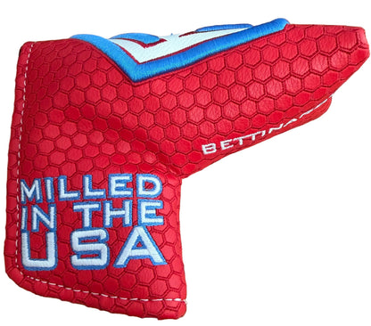 Limited Bettinardi 2022 Jumbo Hex B Specialty Run Blade Putter Headcover Red/White/Blue