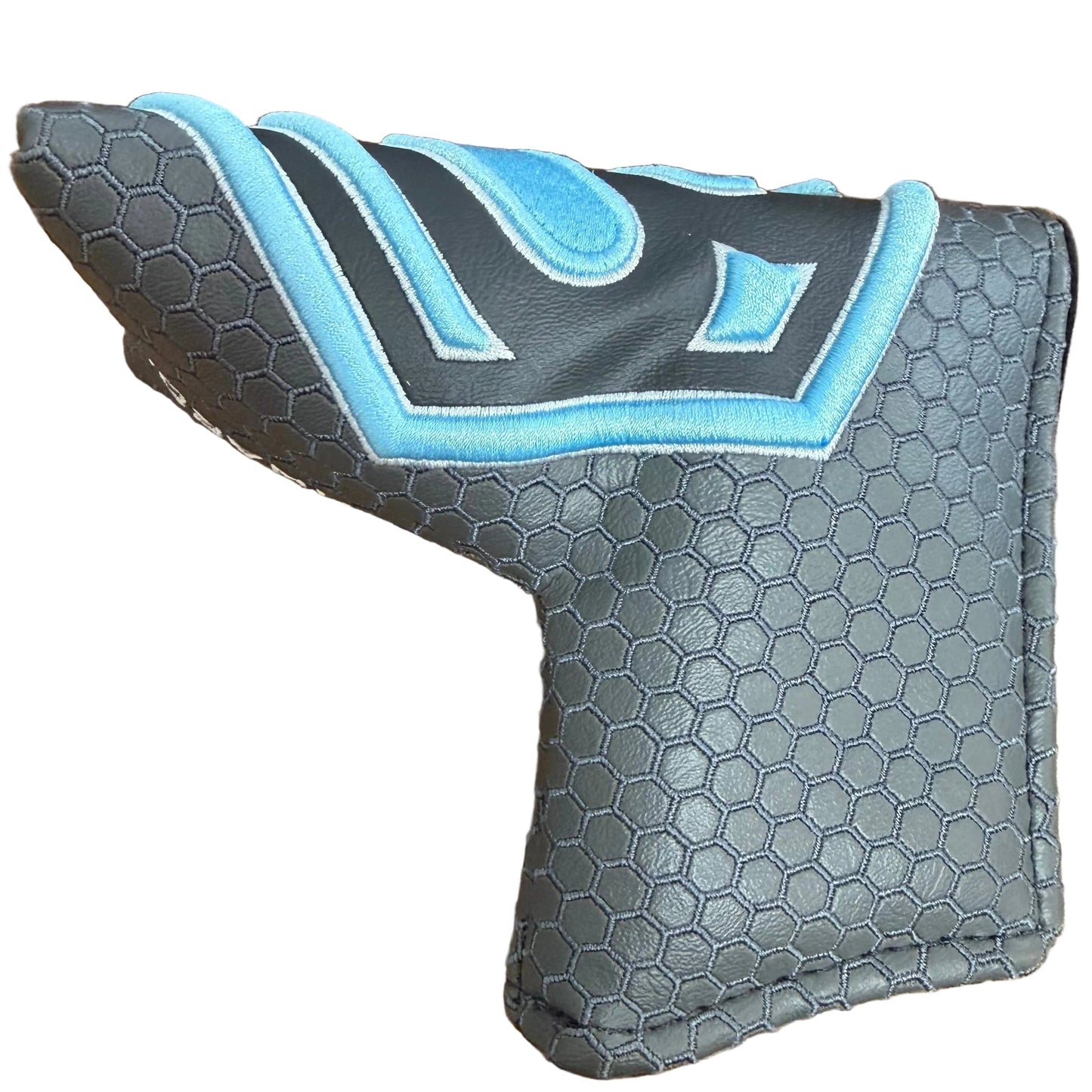 Limited Bettinardi 2022 Jumbo Hex B Specialty Run Blade Putter Headcover Grey/Light Blue/White