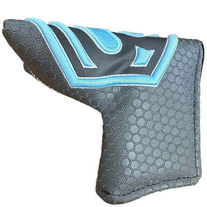 Limited Bettinardi 2022 Jumbo Hex B Specialty Run Blade Putter Headcover Grey/Light Blue/White