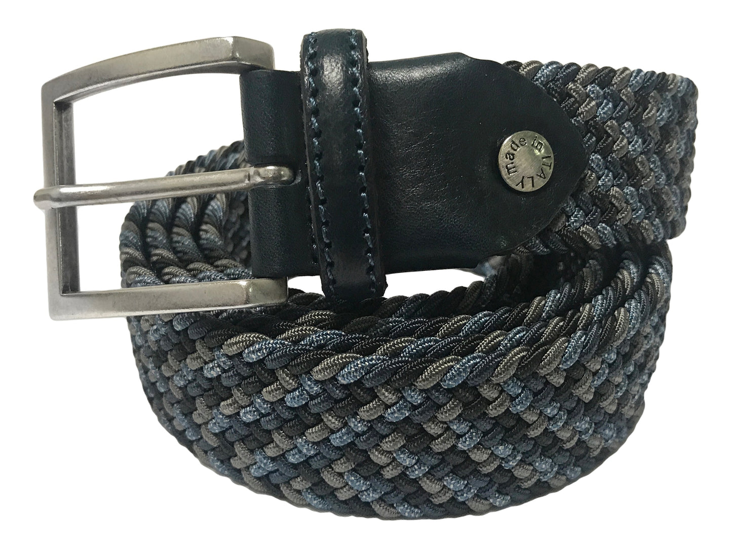 Cotton Stretch Belt Dark Monochrome - The Golf Guys Online