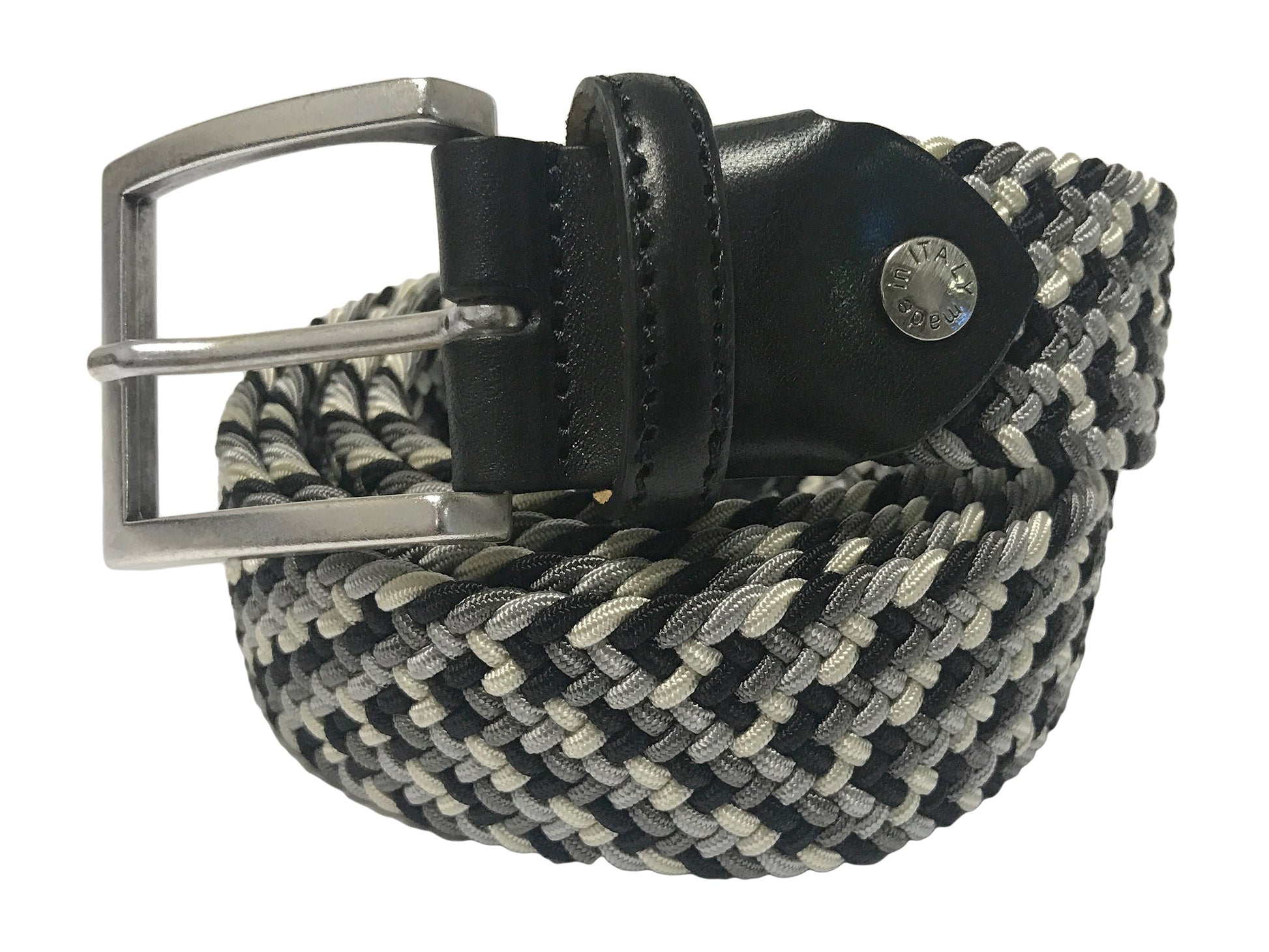 Cotton Stretch Belt Light Monochrome - The Golf Guys Online