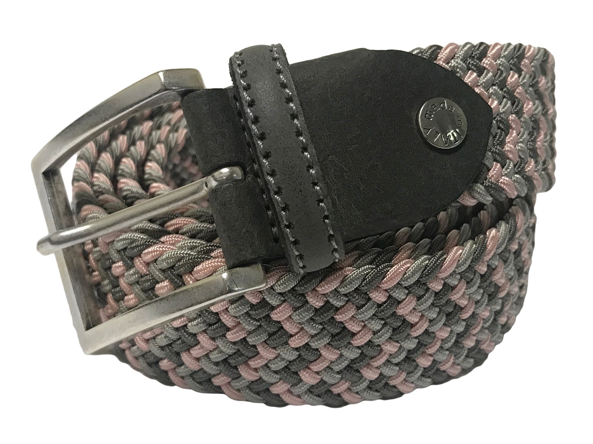 Cotton Stretch Belt Pink Monochrome - The Golf Guys Online
