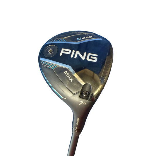 Pre-Owned Ping G440 Max 7 Fairway Wood (21.0) Right Hand W/ Tense 1k black 65- TX (X-Stiff) Shaft (Average)