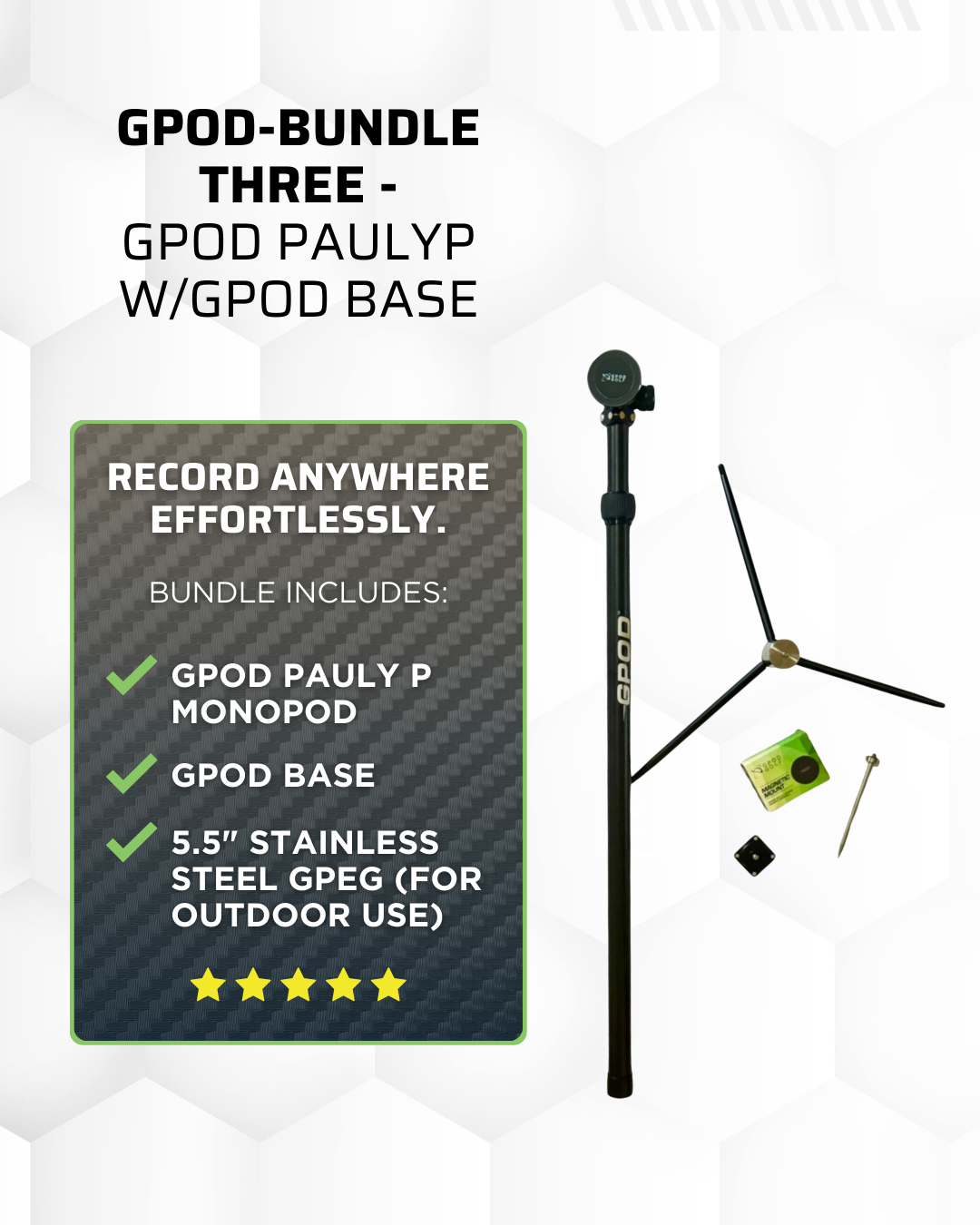 G-Bundle Three - GPOD Pauly P w/GPOD Base - The Golf Guys Online