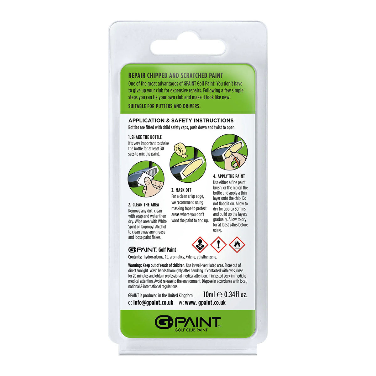 GPaint Golf Club Touch Up Paint - Taylormade Spider Tour Red - The Golf Guys Online