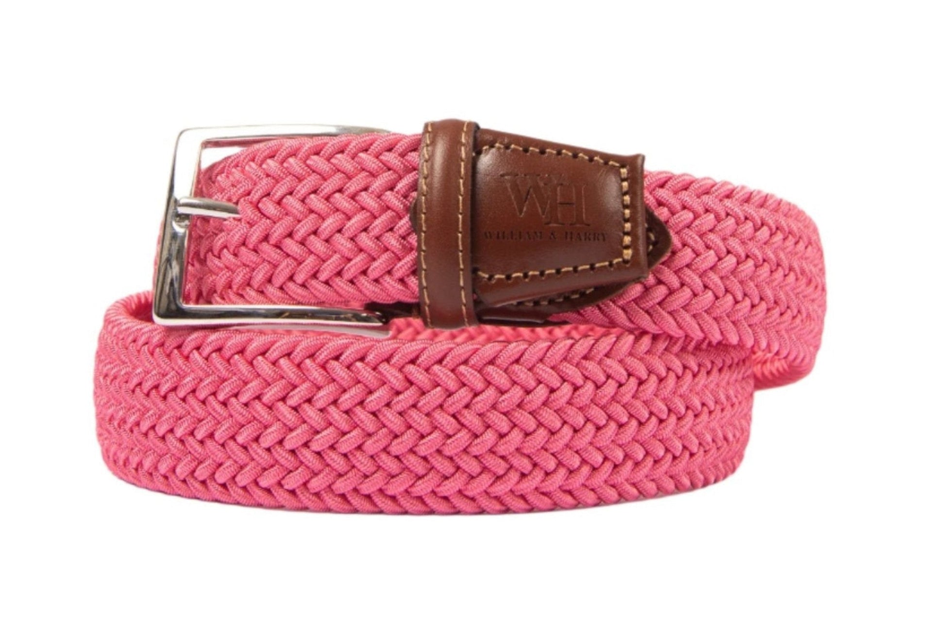 W&H Braided Micro Stripe Stretch Golf Belts for Men & Women
