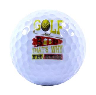 New Novelty I Drink and I Golf Mix of Golf Balls