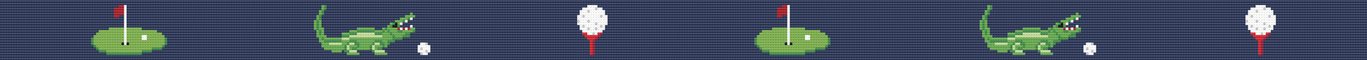 Charleston Belt Golf Green Gator Croc Leather Hand-stitched Needlepoint Belt Navy Blue - The Golf Guys Online