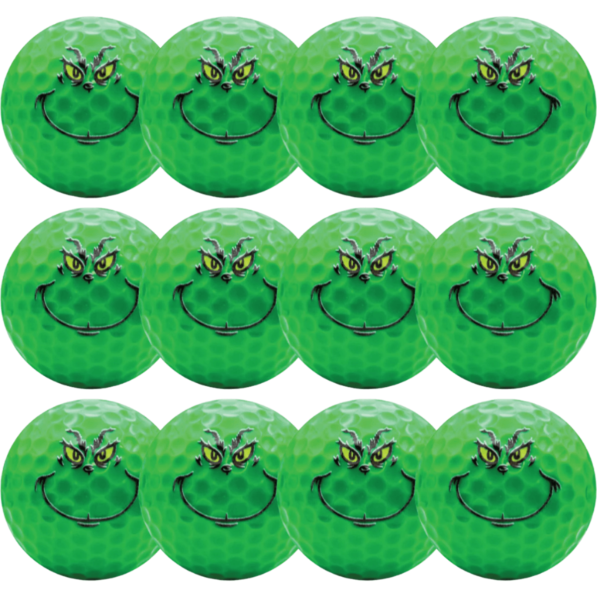 New Novelty Grinch Face Golf Balls