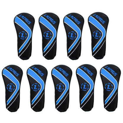 Lazrus Golf - Premium Black Hybrid Wood Head Covers | Individuals or Sets - The Golf Guys Online