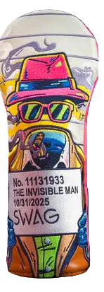 Swag Golf- Monster Mugshot Fairway Cover (Invisible Man) *Opened, No Bag*