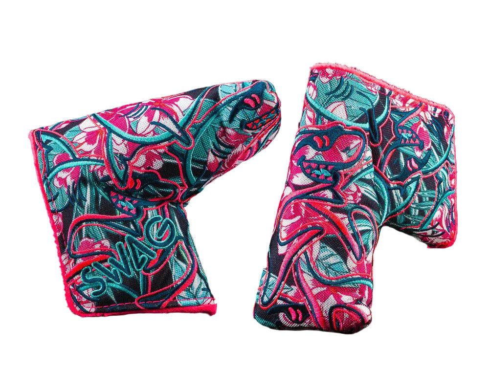 Limited Swag Golf - Stacked Sharks Blade Putter Headcover *opened, no bag*