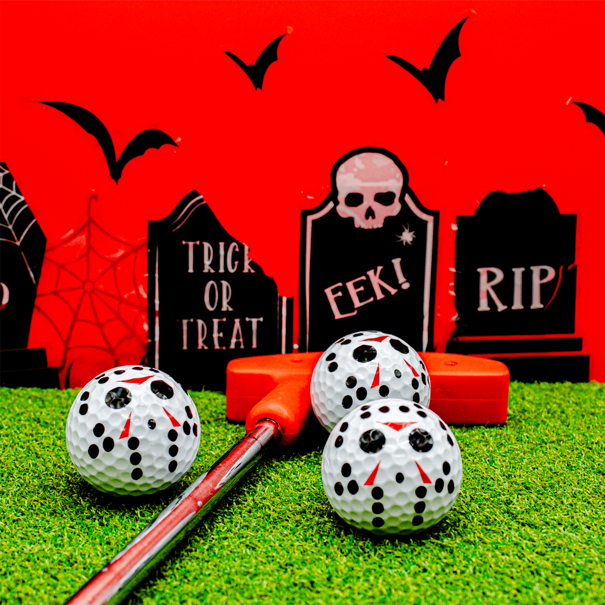 New Novelty Horror Hockey Mask Golf Balls