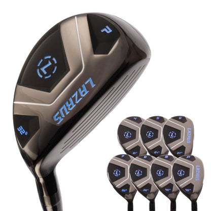Lazrus Golf - 13 pc Set - Driver, 3 Wedges Set, Hybrids (4-PW), Putter & Bag (optional) - The Golf Guys Online