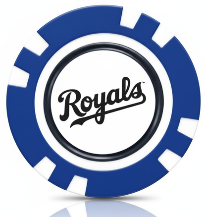 Officially Licensed Kansas CIty Royals Poker Chip Ball Marker