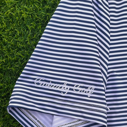 Polo - Navy Striped It - The Golf Guys Online