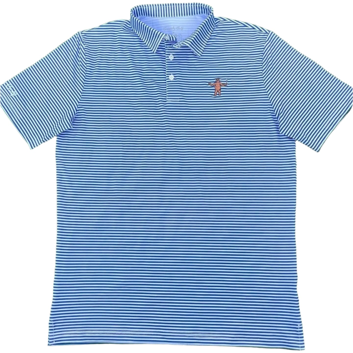 Polo - Navy Striped It - The Golf Guys Online