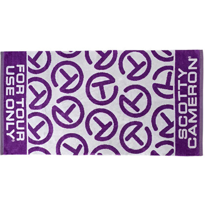 Scotty Cameron 2025 Dancing "Circle T" Purple Golf Towel - The Golf Guys Online